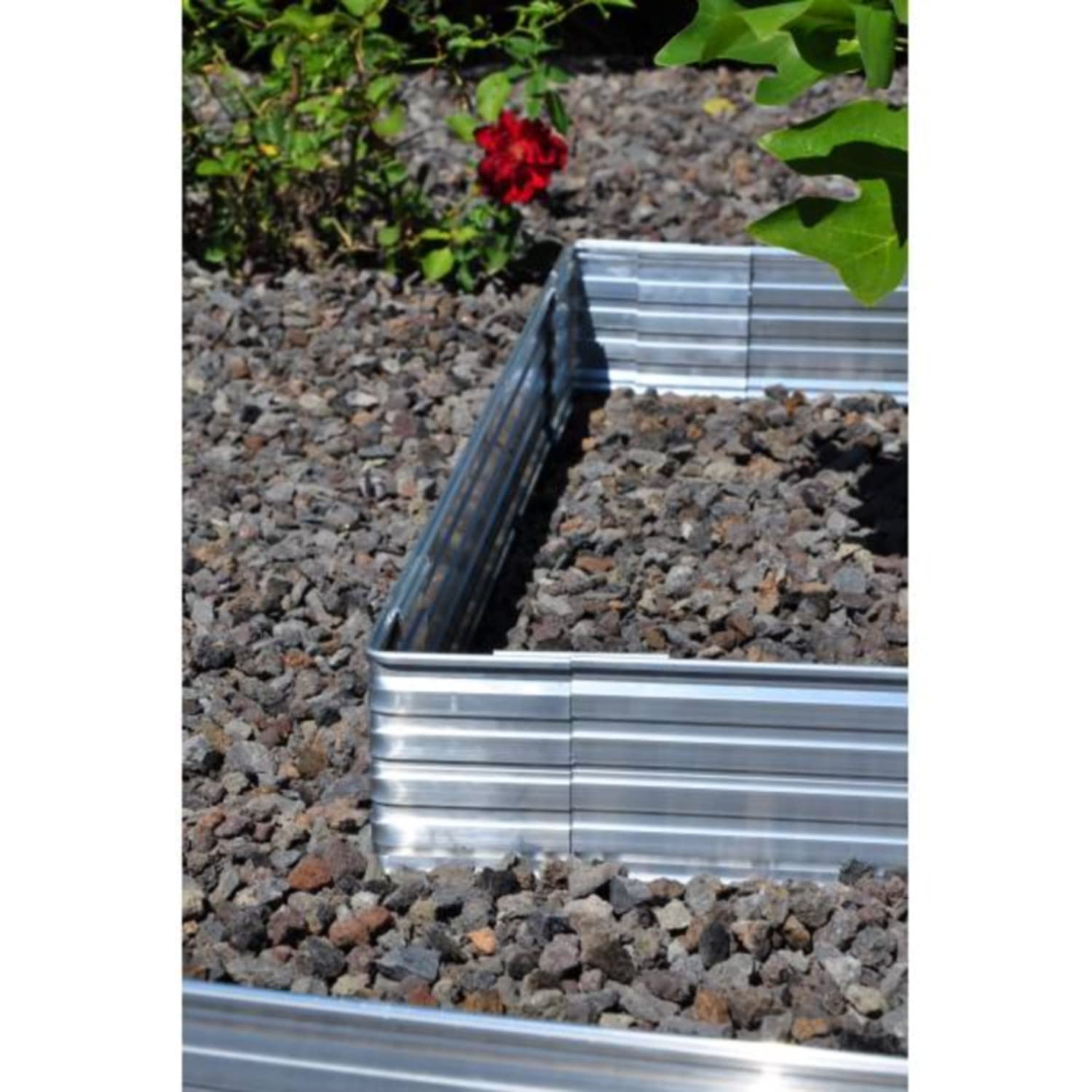 Bordure per aiuole Green Universe 14cm x 200cm | Bordura giardino | Bordatura per prato | Aiuole giardino | Cordoli per aiuole | Bordatura da giardino | Galvanizzato