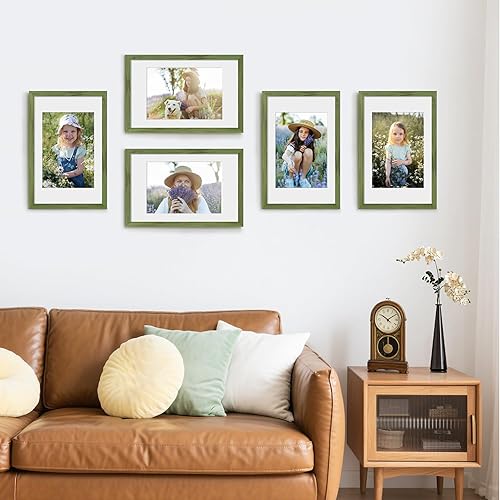 Miniatura 528 de Picrit - Juego de 12 portarretratos de 5 x 7 pulgadas para colgar en la pared o exhibir sobre una mesa, para fotos de 4 x 6 con paspartú o 5 x 7