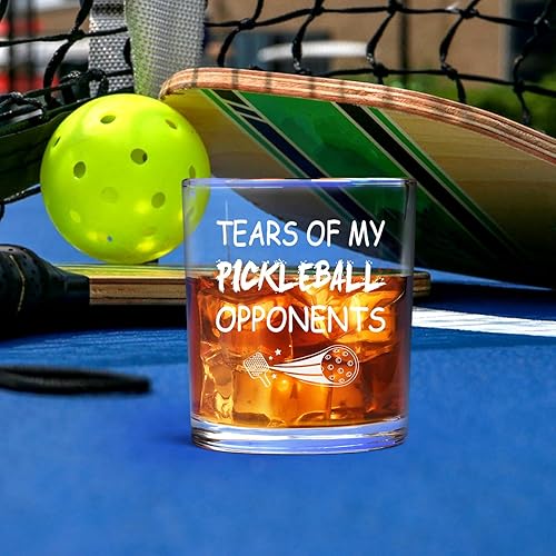 Miniatura 5 de Futtumy Tears of My Pickleball Opponents - Vaso de whisky, divertidos regalos de pickleball para hombres, amigos, amantes del pickleball y