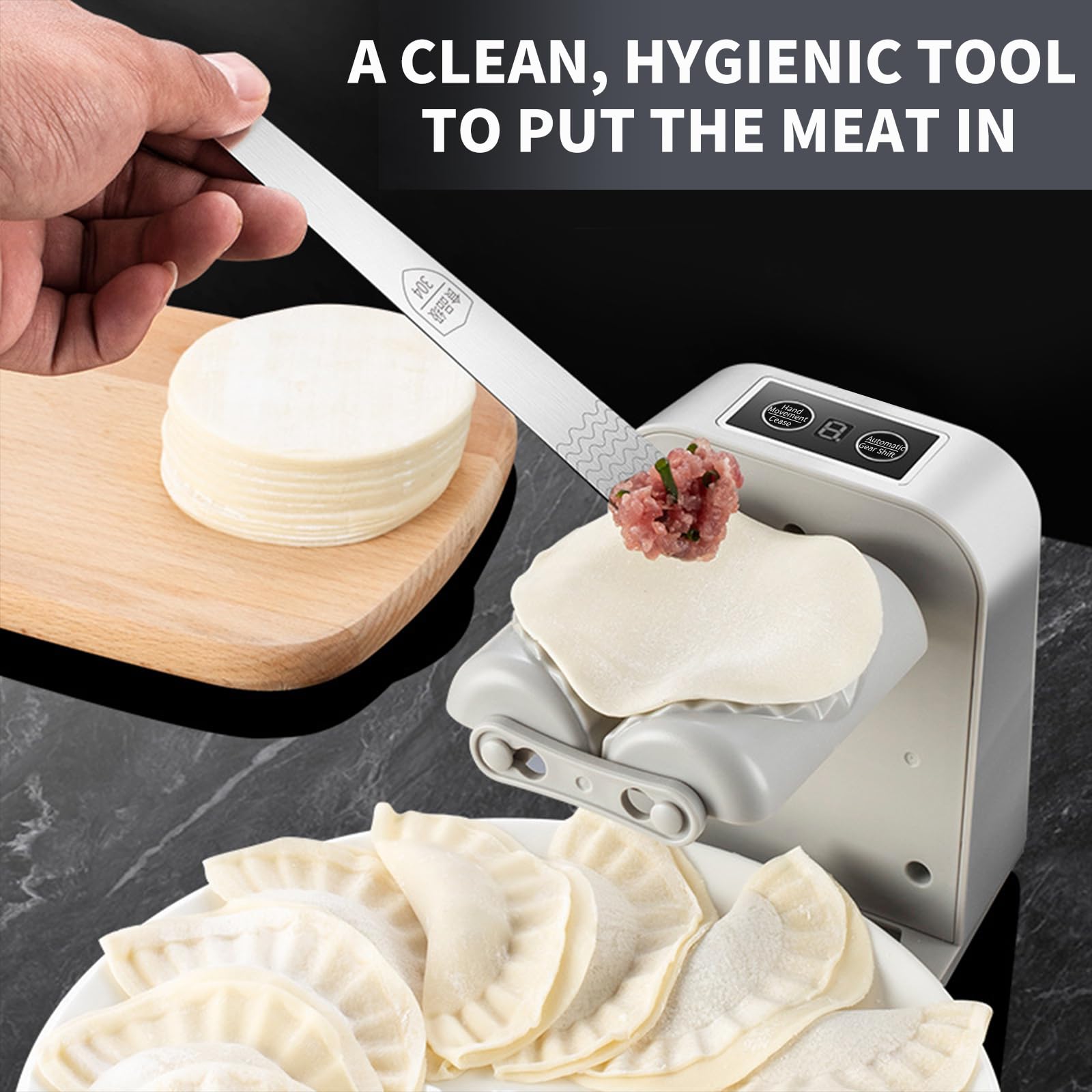 Machine à Raviolis Électrique Automatique Starnearby - Moule Ravioli Avec Cuillère & Brosse, Gain De Temps Enorme