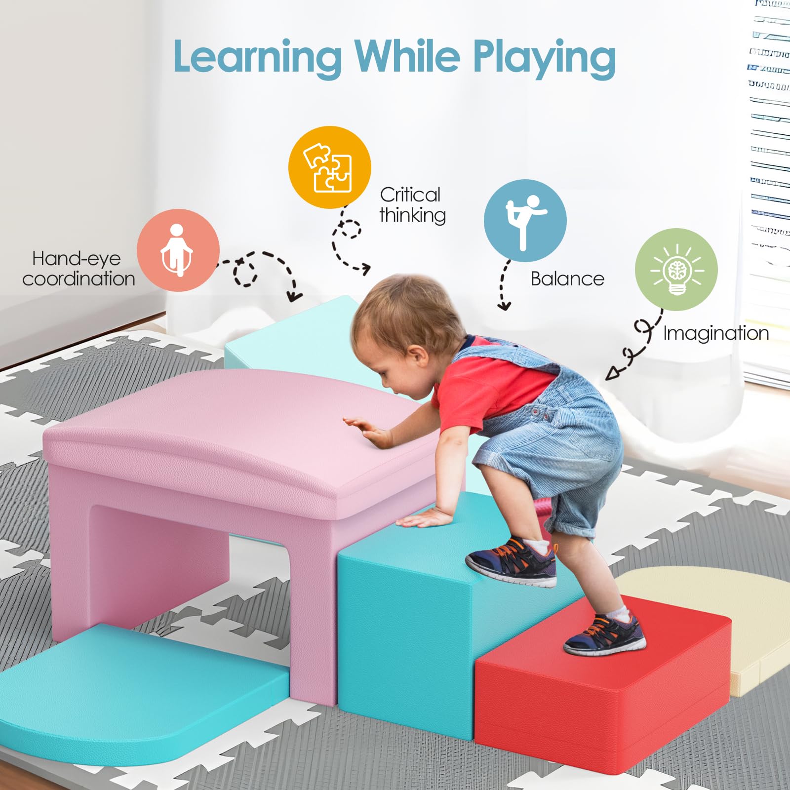 Blocchi in Schiuma, Cotone Perlato ad Alta densità, Fodera in Pelle PU Rinforzata Impermeabile e Resistente alle Crepe, Chiusura Invisibile, per Interno/Esterno - 2