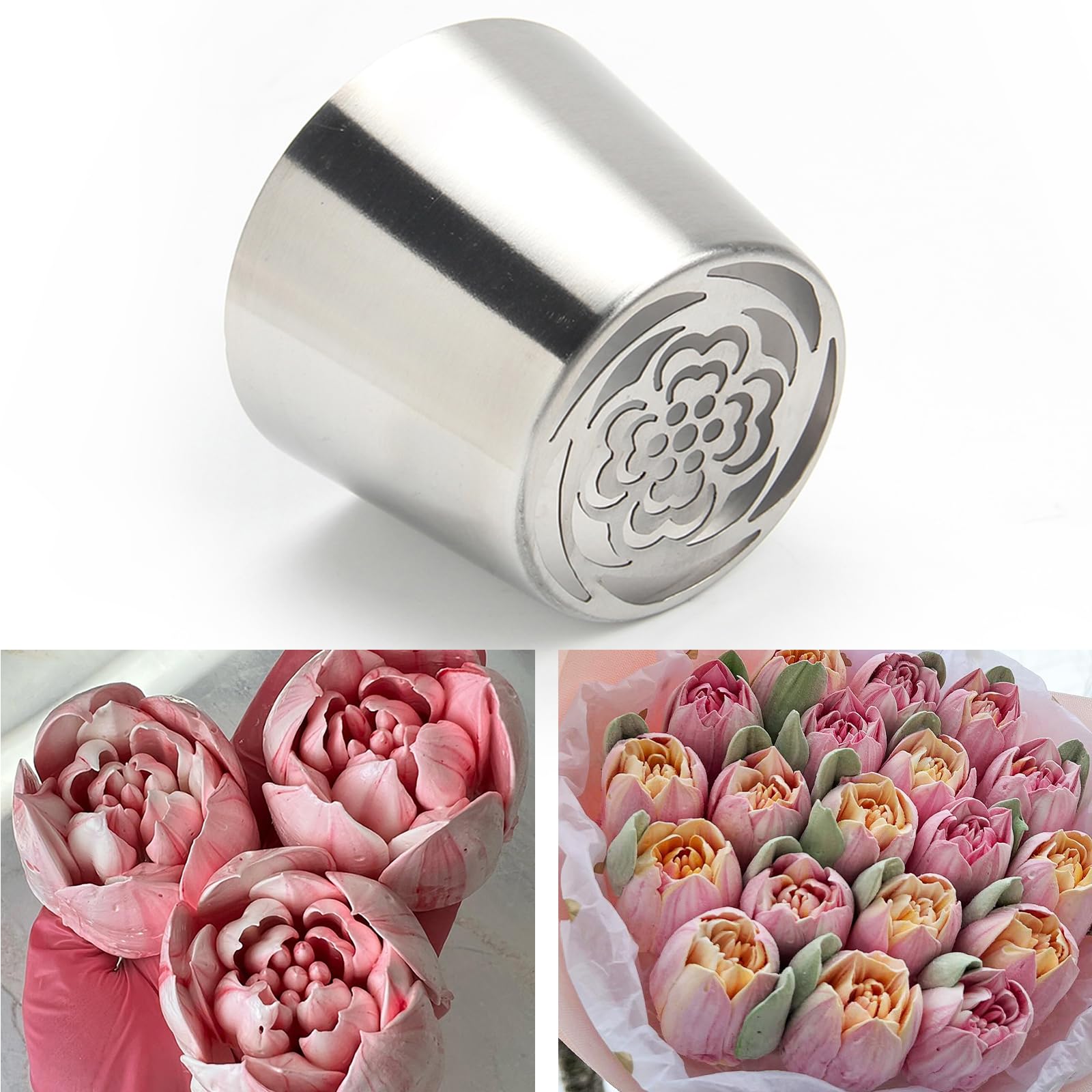 Russian Tip Buttercream Rose Piping Nozzle Buttercream Frosting 10