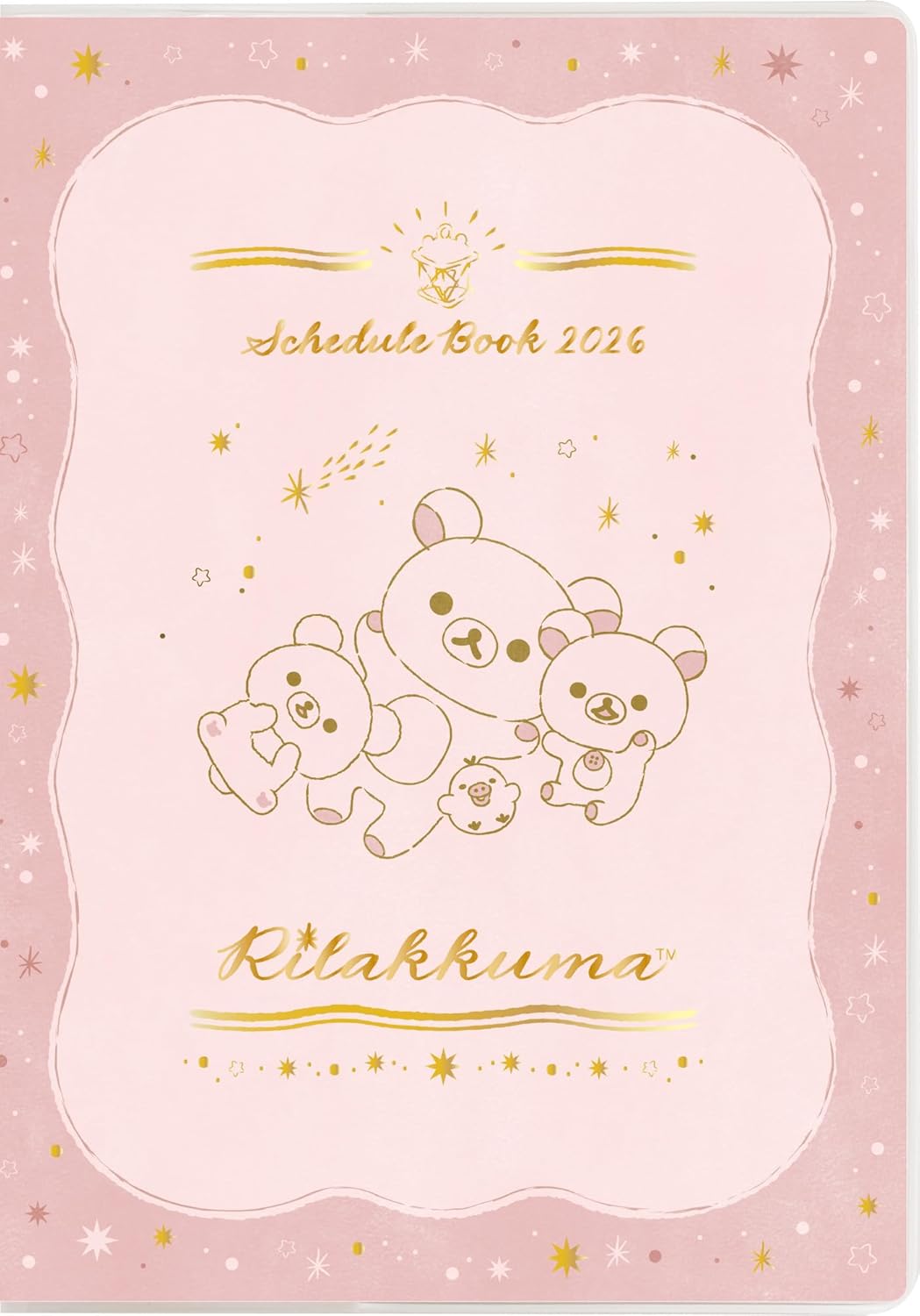San-X Rilakkuma Thread Binding Notebook, Wide ME67412 H 6.1 x W 4.3 x D 0.2 inches (155 x 108 x 5 mm)