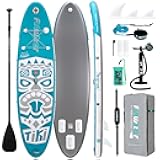 Inflatable Stand Up Paddle Board with Premium SUP Paddleboard Accessories, Wide Stable Anti-Slip EVA Deck, Paddle Boards for Adults & Youth of All Skill Levels