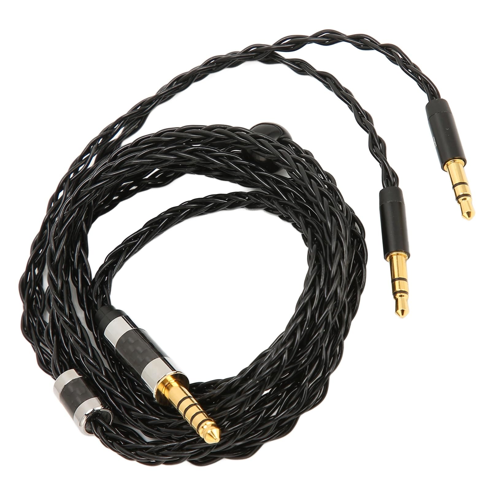 Sxhlseller 8 adriger, Symmetrischer, Versilberter Kopfhörerkabel Ersatz, 4,4 Mm auf Zwei 3,5 Mm Stecker, Kompatibel für MDR Z7 Z1R für TeloonD7100 D7200 D600 D9200 für T1 T5