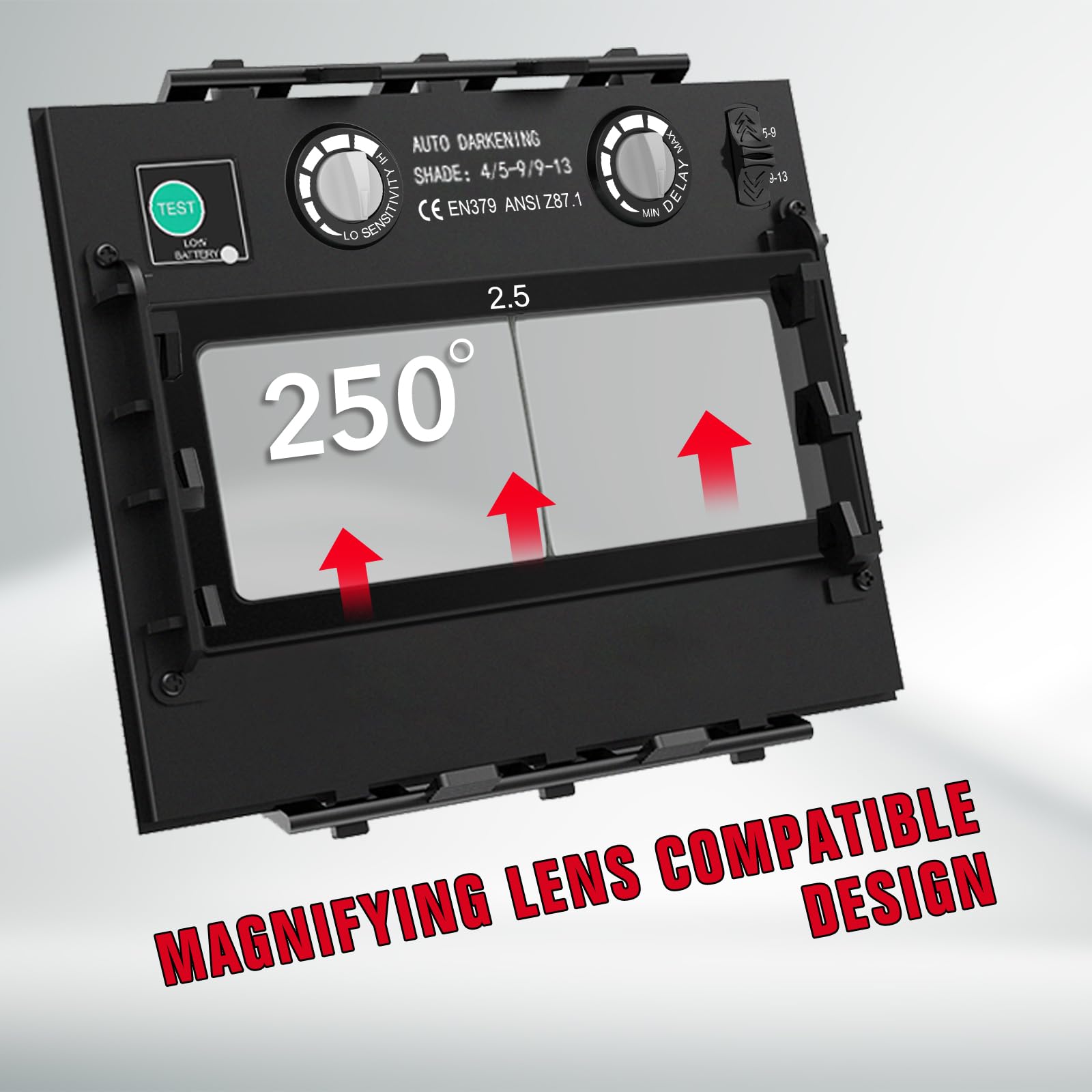 PATIKIL Lot De 2 Lentilles De Soudage Grossissantes Avec 1 Dioptrie Pour Casque De Soudage