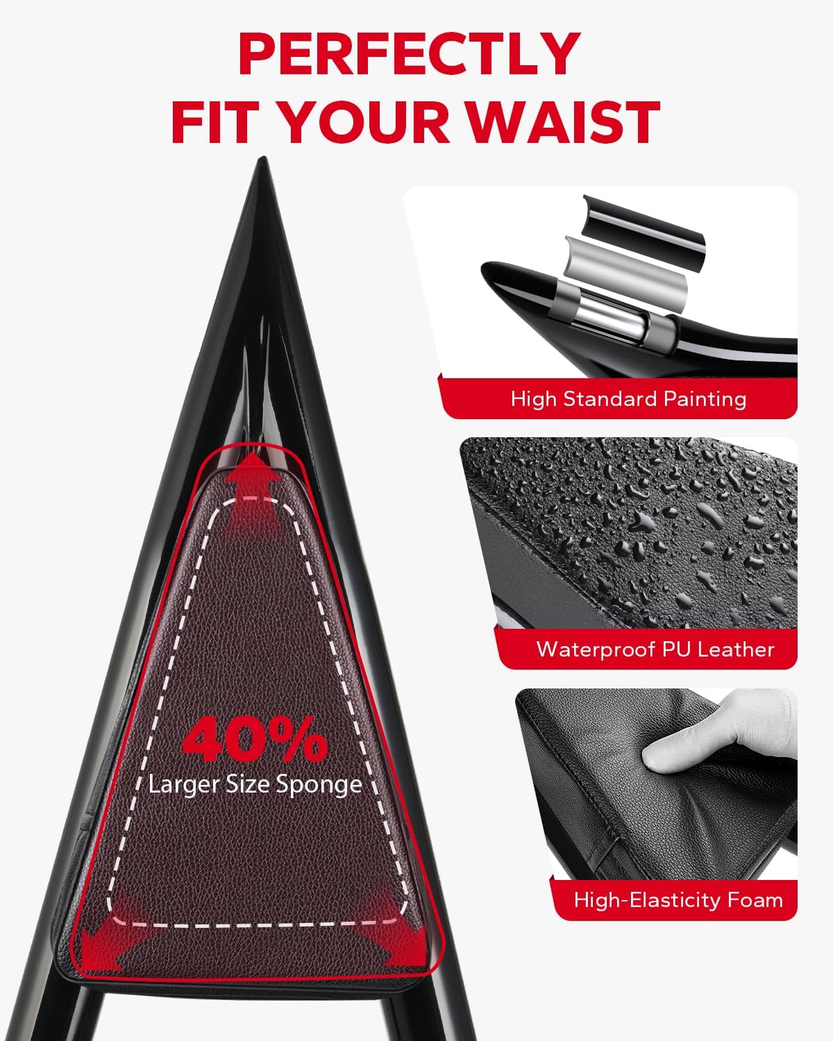 Amazicha Backrest Sissy Bar, Integrated Passenger Sissy Bar, Quick Release Detachable Backrest Fit for Harley Davidson Touring Road King Road Glide Street Glide Electra Glide 2009-2024, Black (30inch)