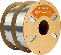 Vista 35 de ERYONE Filamento de ácido poliláctico (PLA) de seda para impresora 3D, de 1.75 mm +/- 0.03 mm, carrete de 1 kg (2.2 libras), verde esmeralda seda