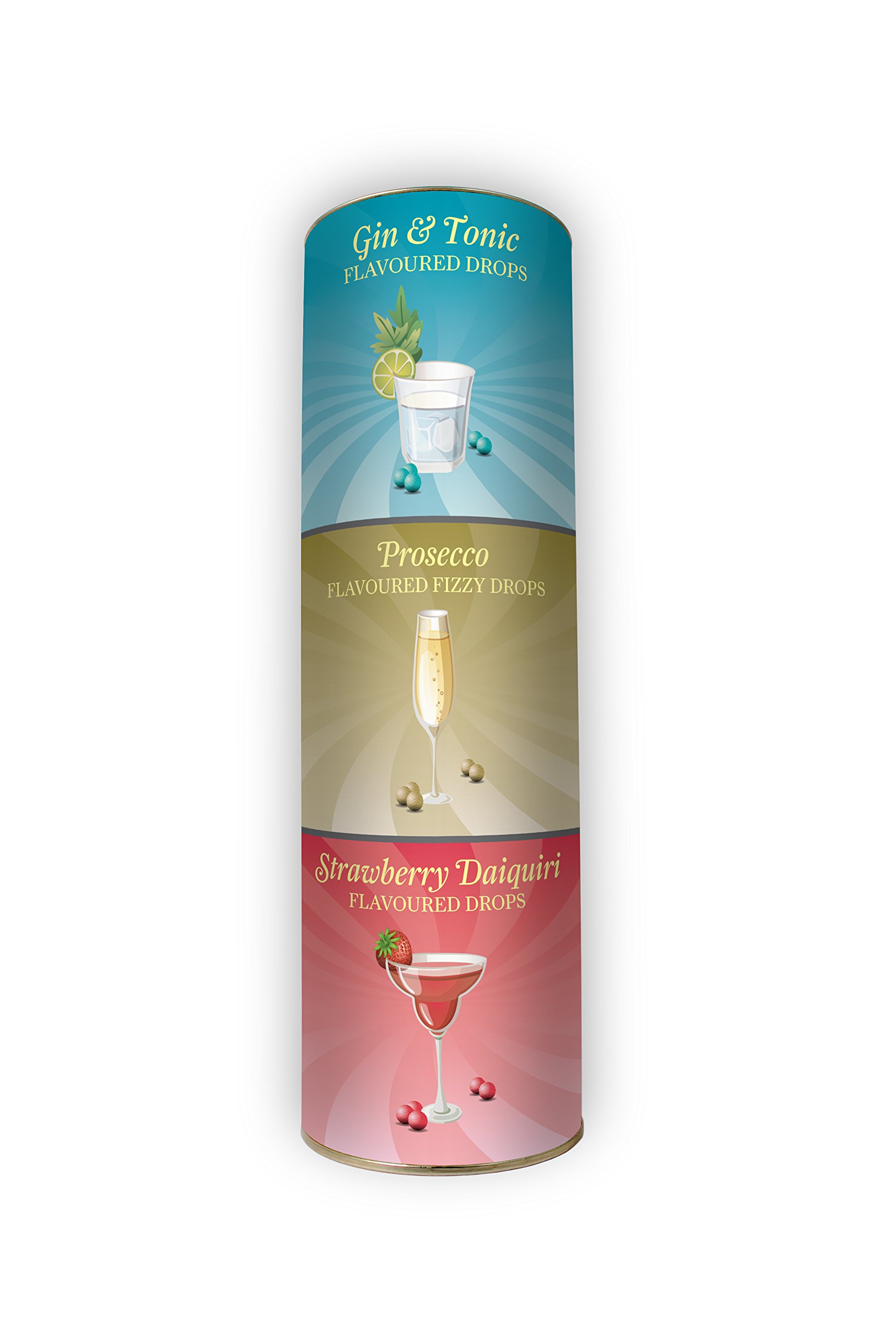 Farrah's of HarrogateTriple Flavour Gin and Tonic, Prosecco Fizzy, Tall Drum Strawberry Daiquiri Drops, 450 g