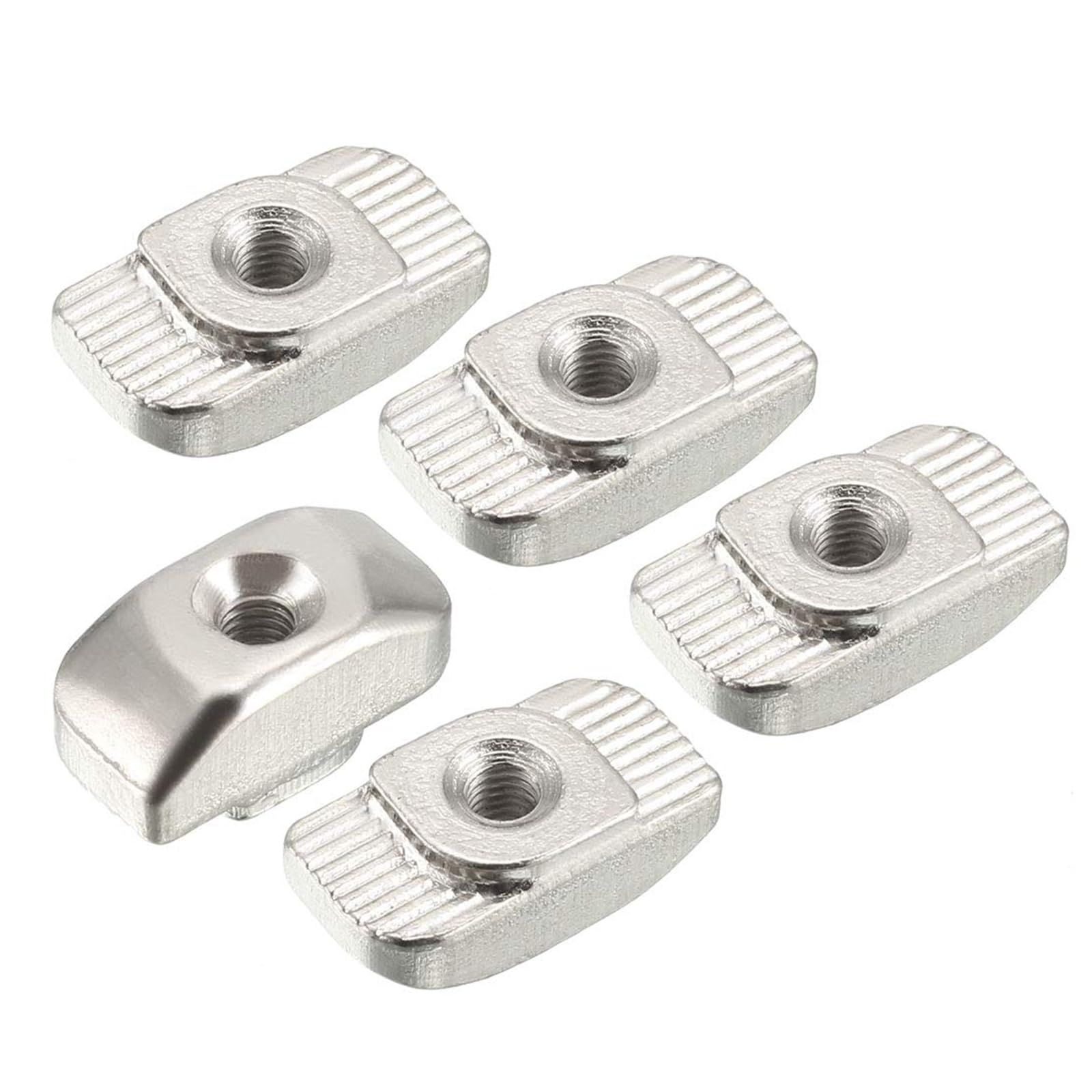 Unifizz Sliding T Slot Nuts M3 Half Round Roll In T-Nuts for 3030 Series Aluminum Extrusion Profile Carbon Steel Nickel-plated Pack of 10