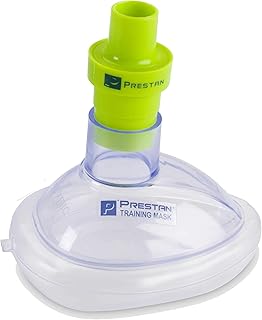 Pack of 10 Infant Training CPR Pocket Resuscitator Masks with Free Valves, PRESTAN