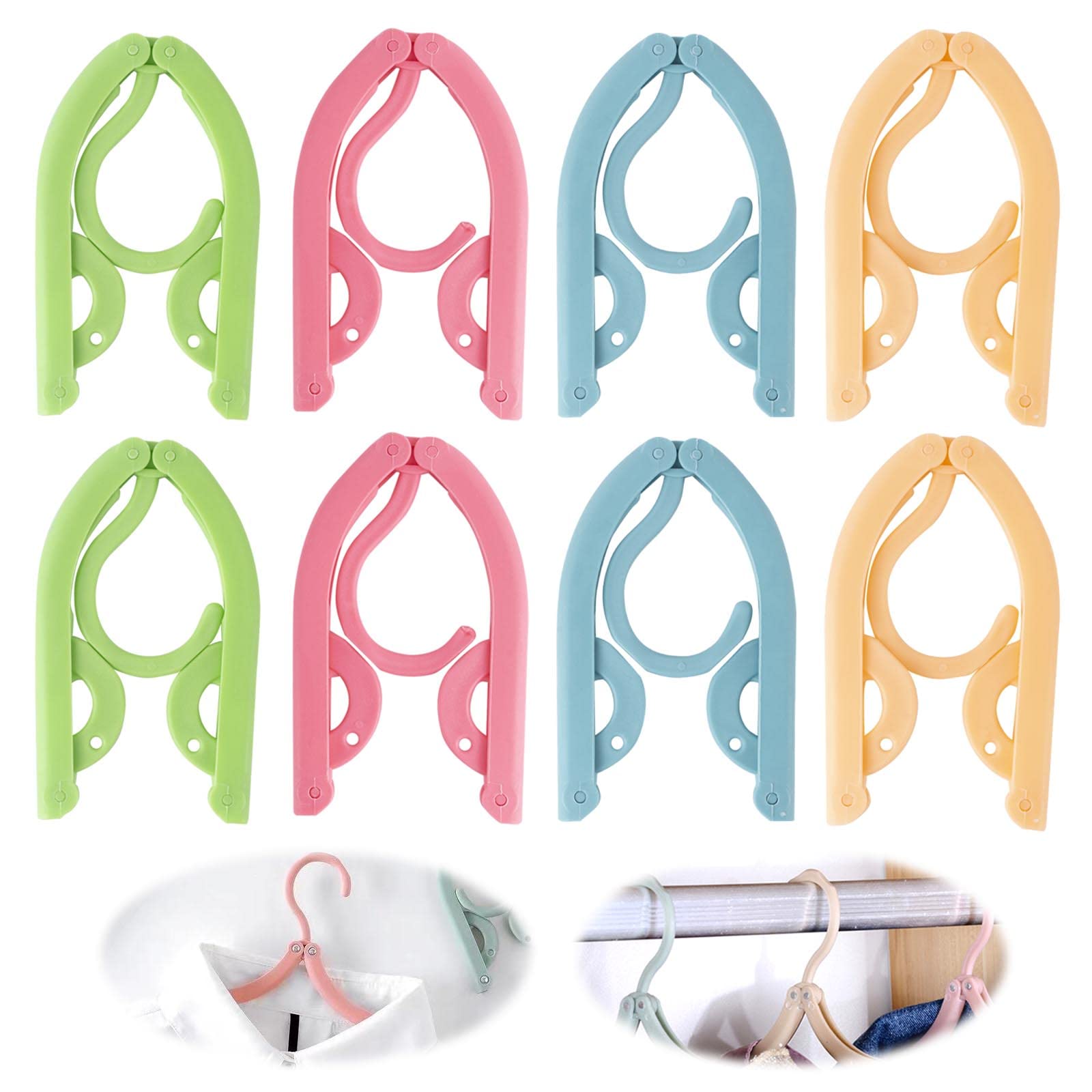 SONGMICS Grucce 30 Pezzi, Grucce Appendiabiti in Plastica, Antiscivolo, Salvaspazio, Spesso 0,5