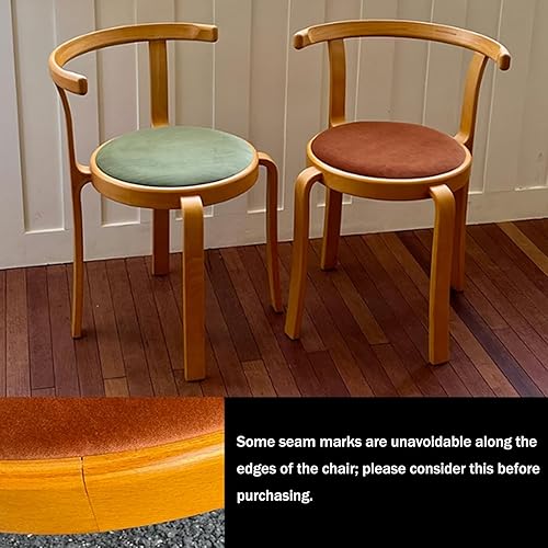 Miniatura 7 de Solid Wood Dining Chairs with Upholstered, Stackable Kitchen Chairs, Dining Room Chair Accent Chair Vanity Seat for Dining Room, Study Room, Living