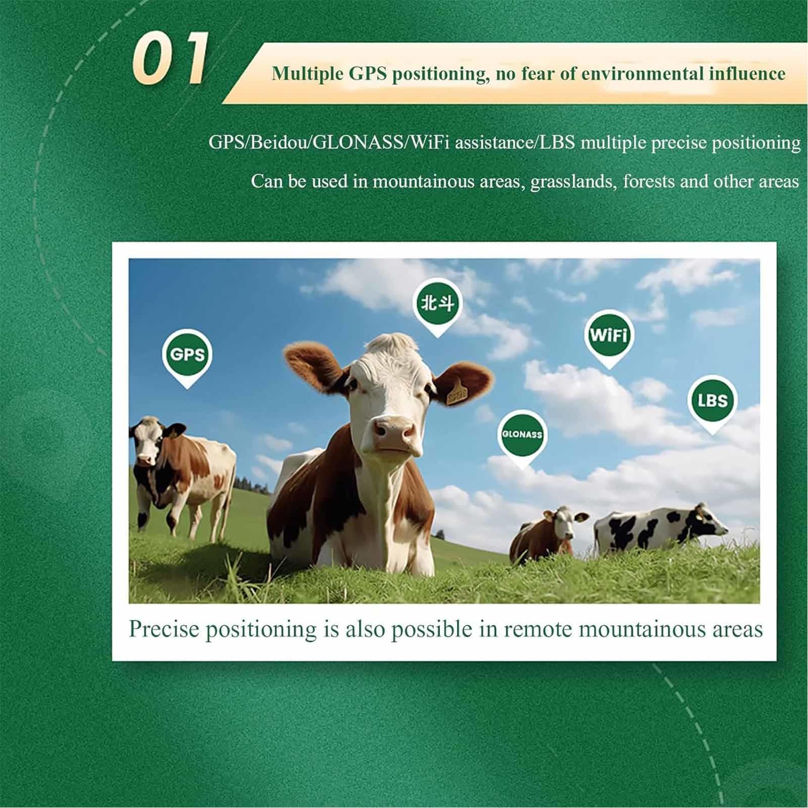 Rastreador solar GPS para ganado, seguimiento en tiempo real y reproducción histórica, batería de gran duración, dispositivo antipérdida para ganado, caballos, cabras
