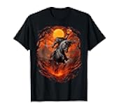 Scary Pumpkin Headless Horseman Halloween T-Shirt