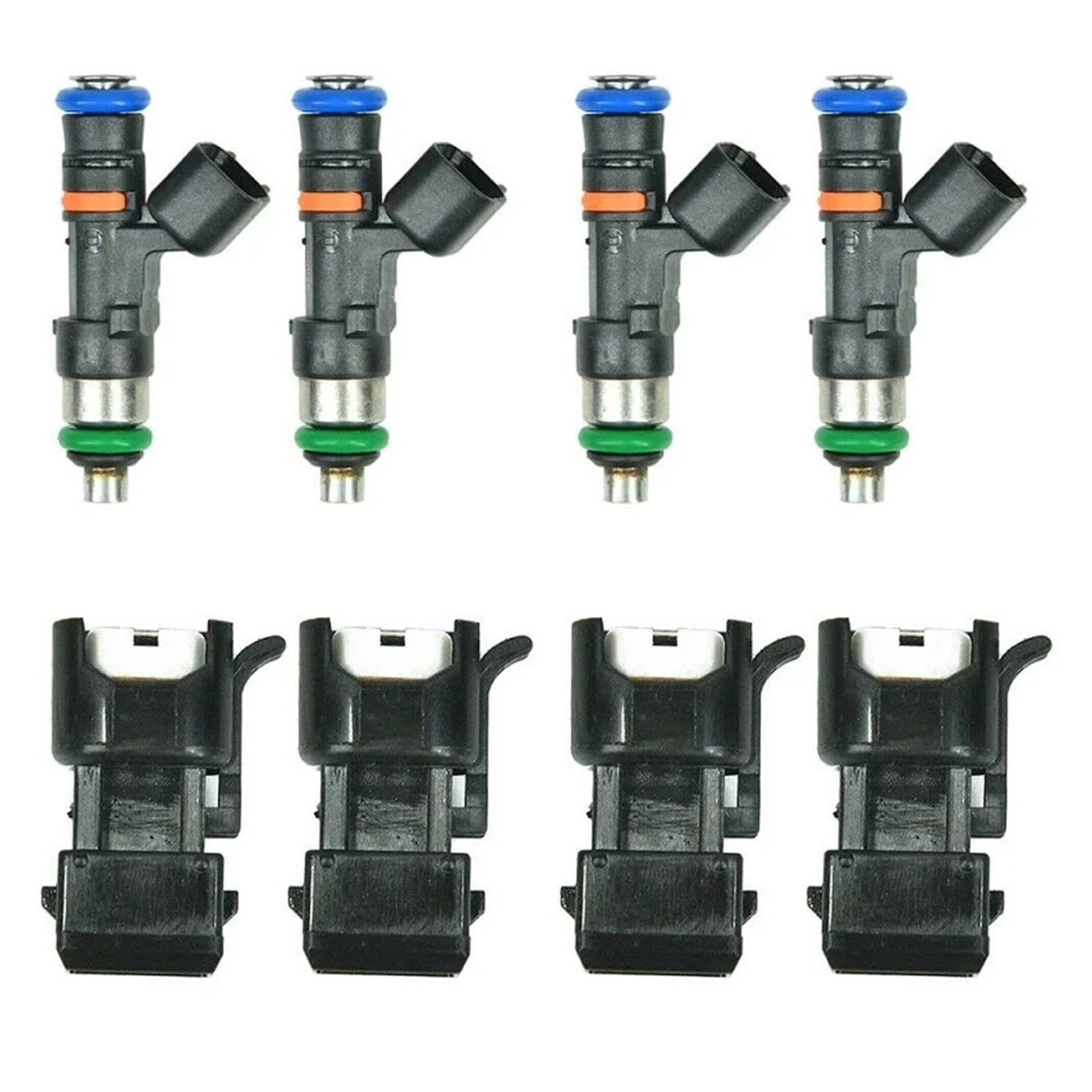 Iniettore di Carburante 4 Pezzi, Compatibile for Audi A4 TT 1.8T 20V, Iniettore Turbocompressore 550cc 2.7TT, 0280158117