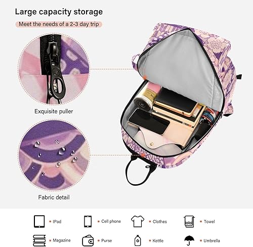 Miniatura 6 de Bolsa de tenis para mujeres y hombres, ligera, color morado, zéfiro japonés, flor de cerezo, deportes, tenis, bádminton, para adolescentes, niños,