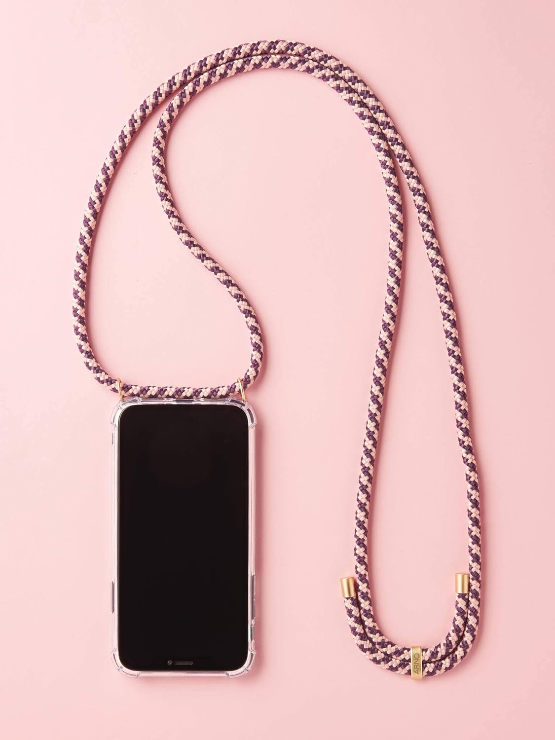 🔥 Cashback up to 70% ARNO Crossbody Cell Phone Case - Unsurpassed Quality - Apple iPhone 11 Pro Max - Premium Transparent TPU Mobile Cover with Luxury Design Cord Strap - Hands Free Drop Protective Fashion Phone Lanyard