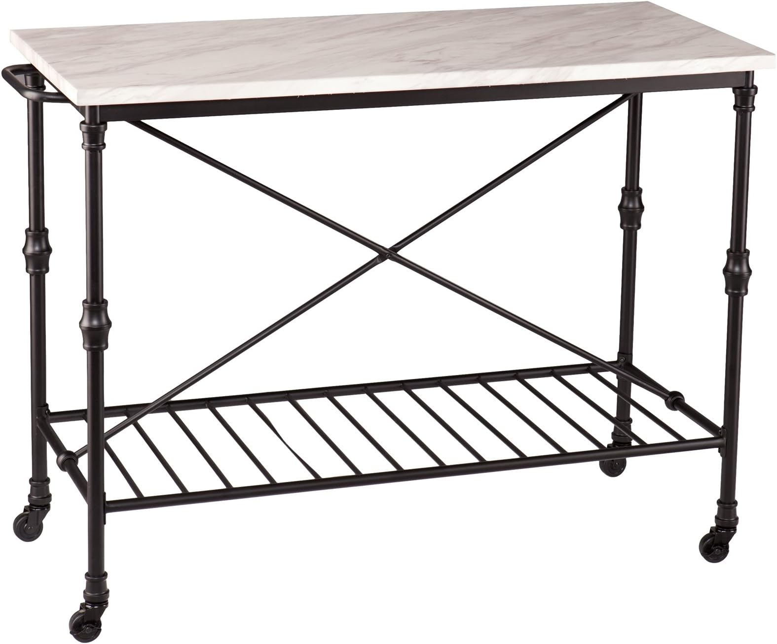 SEI Furniture Morenci Kitchen Island, Black