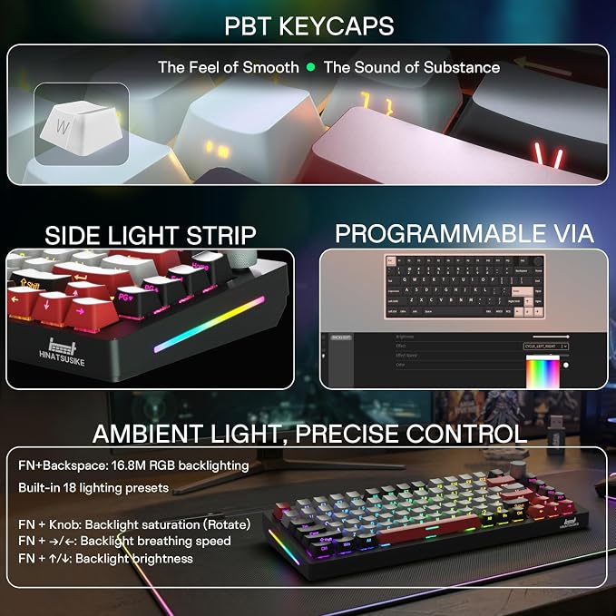 Teclado Mecánico H83 Pro Inalámbrico 75% Layout miniatura 7