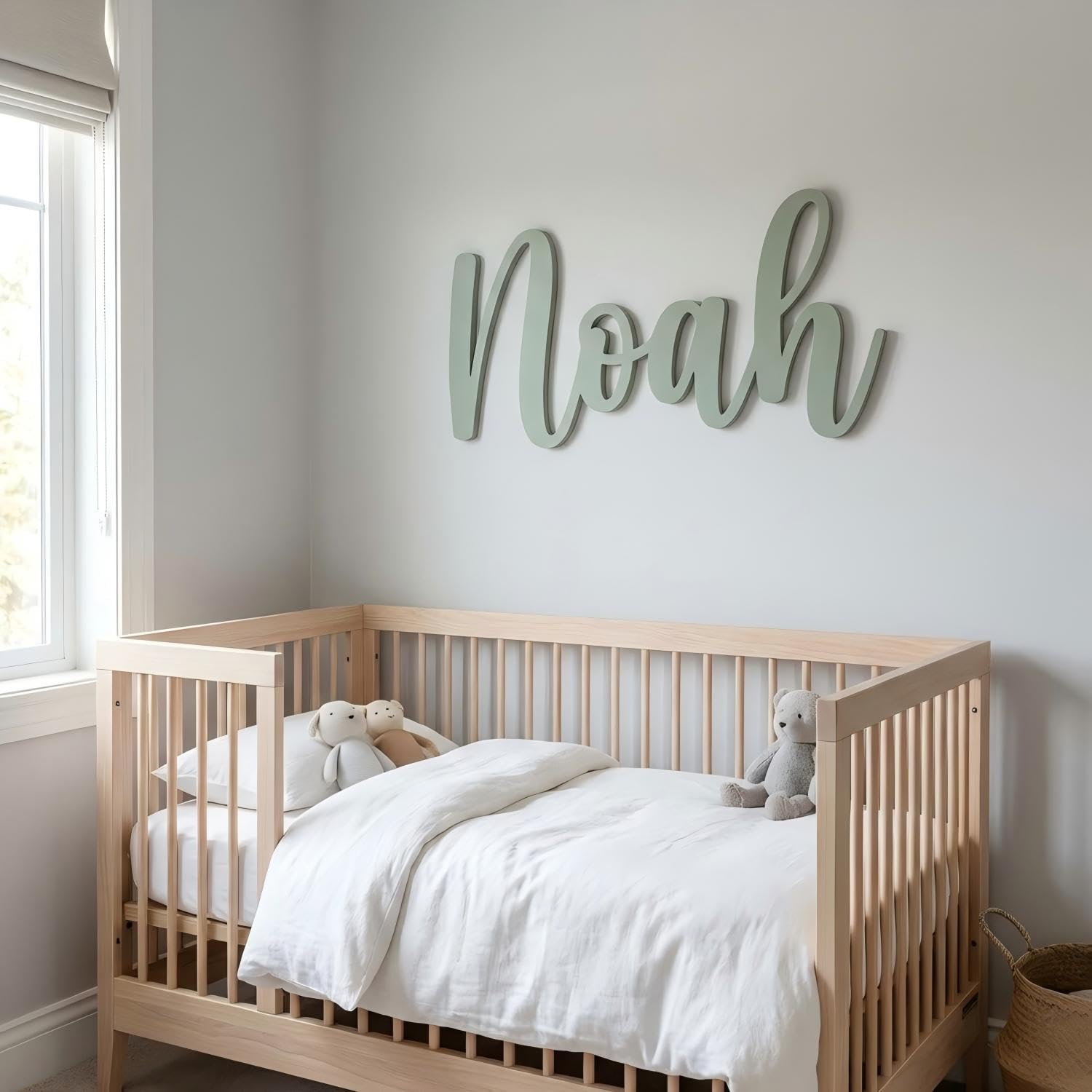 Kikone Prénom En Bois Personnalisé, Décoration Murale Chambre Enfant Bébé, Panneau De Nom Bois (20-88 Cm), Panneaux Personnalisés Enfants : Polices, Longueurs, Couleurs Disponibles.