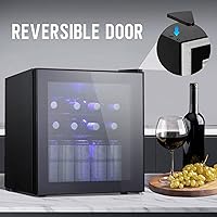 Vista 6 de Antarctic Star Mini refrigerador – Refrigerador de 70 latas de bebidas con puerta de vidrio para cerveza, refrescos o vino, dispensador de bebidas