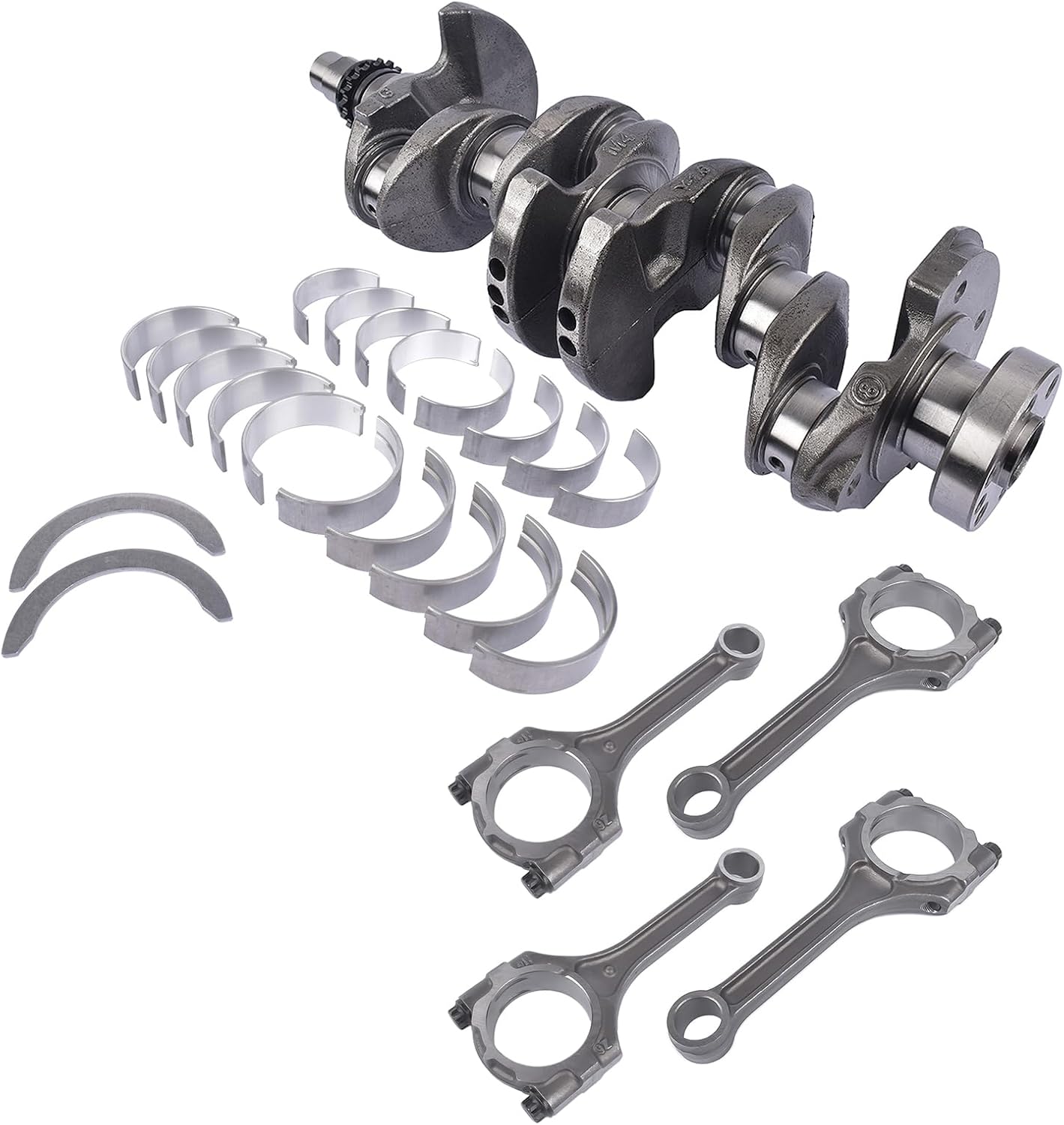 1.6L Engine Crankshaft Con Rods & Bearing Set Replacement for Hyundai Accent Veloster Kia Rio Soul 2012-2017 231102B610 23110-2B610 235102B010 210202B100