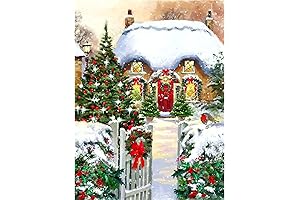 ruiha Diamond Painting Kits Christmas Diamond Arts Full Drill Home Wall Decor, 30x40cm/11.8x15.7in