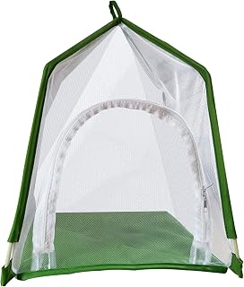Fowybe Insect Habitat | Insect Habitat Cage Catcher Plant Net With Hook | U-Shaped Opening Mesh Net Cage For Caterpillars