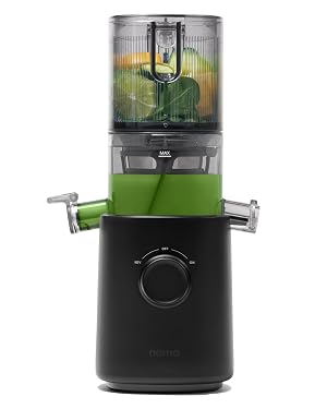 Nama J3 Compact Cold Press Juicer Space Saving Self Feeding for Hands-Free Operation Lightweight Portable Zero Waste Slow