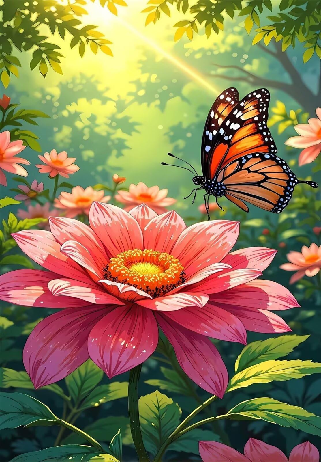 Puzzle 2000 Pezzi Farfalla Fiore Puzzle Classici, Giochi Rilassamento e Intelligence, Puzzles Impossible, Idea Regalo Uomo e Donna