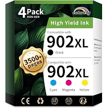 colorfly 902XL Ink Cartridges Combo Pack Replacement for HP902XL 4-Pack
