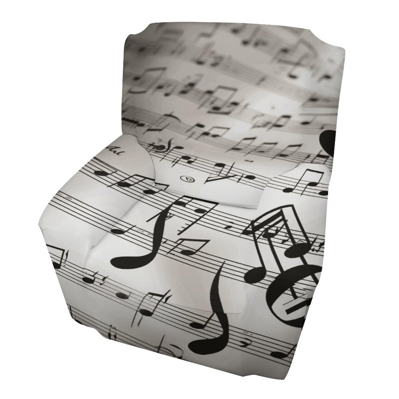 Fekiloot Style Music Notes Print Couch Cover Sofa Cover Sofa Slipcover