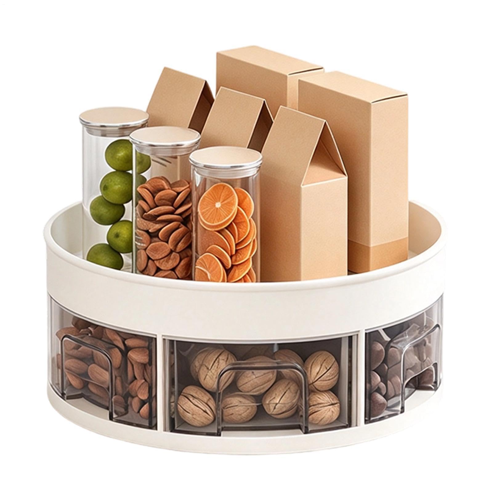 Organisateur d'assaisonnements pour cuisine Plateau Tournant 30 cm Avec 6
