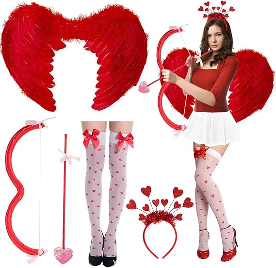 BESTYASH Arc Cupidon Mini Et Arc Pour Déguisement Femme Et