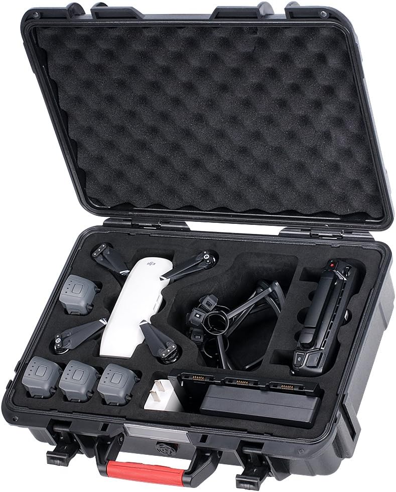 Smatree 10.2L Waterproof Carrying Case Compatible for DJI Spark, Portable Hard Case for DJI Spark Fly More Combo