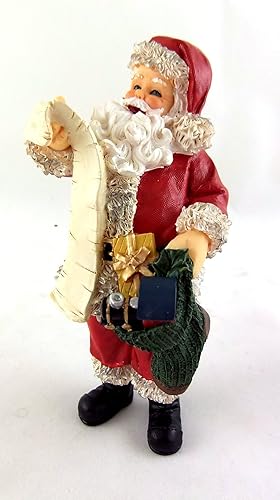 Miniatura 2 de Casa de muñecas en miniatura muñeca, Papá Noel, de pie, resina New Old Stock # hw3094