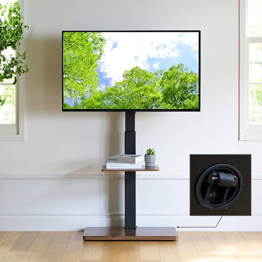 テレビスタンド テレビ台 キャスター付き 黑 耐荷重40kg 高さ調節 テレビスタンド テレビ台 キャスター付き 黑 耐荷重40kg 高さ