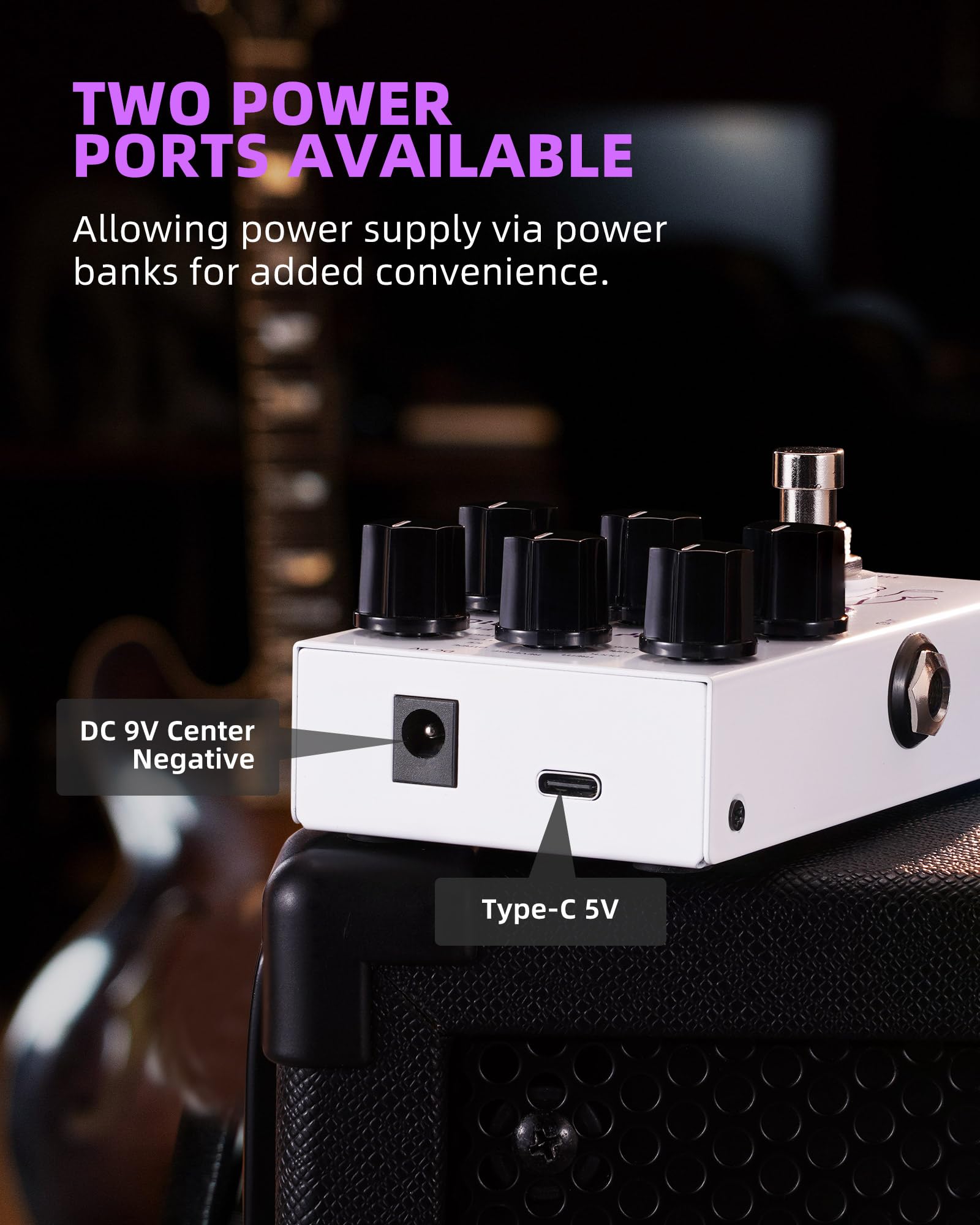 LEKATO Delay Digital Guitar Effect Pedal with Tape Temps, LoFi, dTAP, Reverse Delay Pedal with Hardware Bypass for Electric Guitar (EP-04)