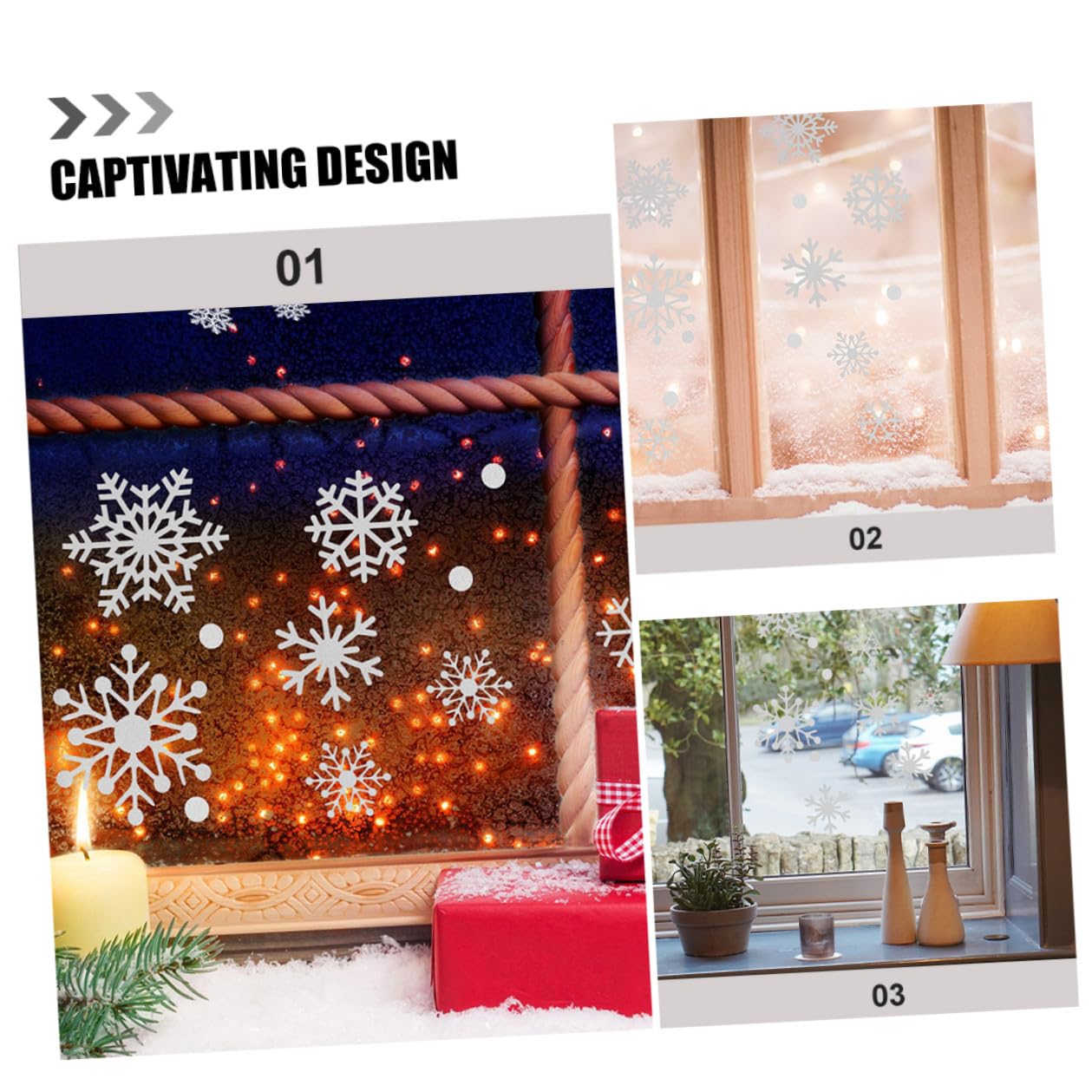 VALICLUD 5 Láminas de Pegatinas Navideñas de Copos de Nieve Purpurina Plateada para Decoración de Ventanas y Puertas Adhesivos para Cristales en Temporada Navideña Decoración Festiva de