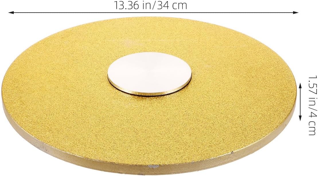 Garneck Heavy Duty Aluminium Dining Table Turntable Base with Sturdy Round Design, Not Easy to Deform Rotating Food Serving Turntable for Restaurants and Banquets