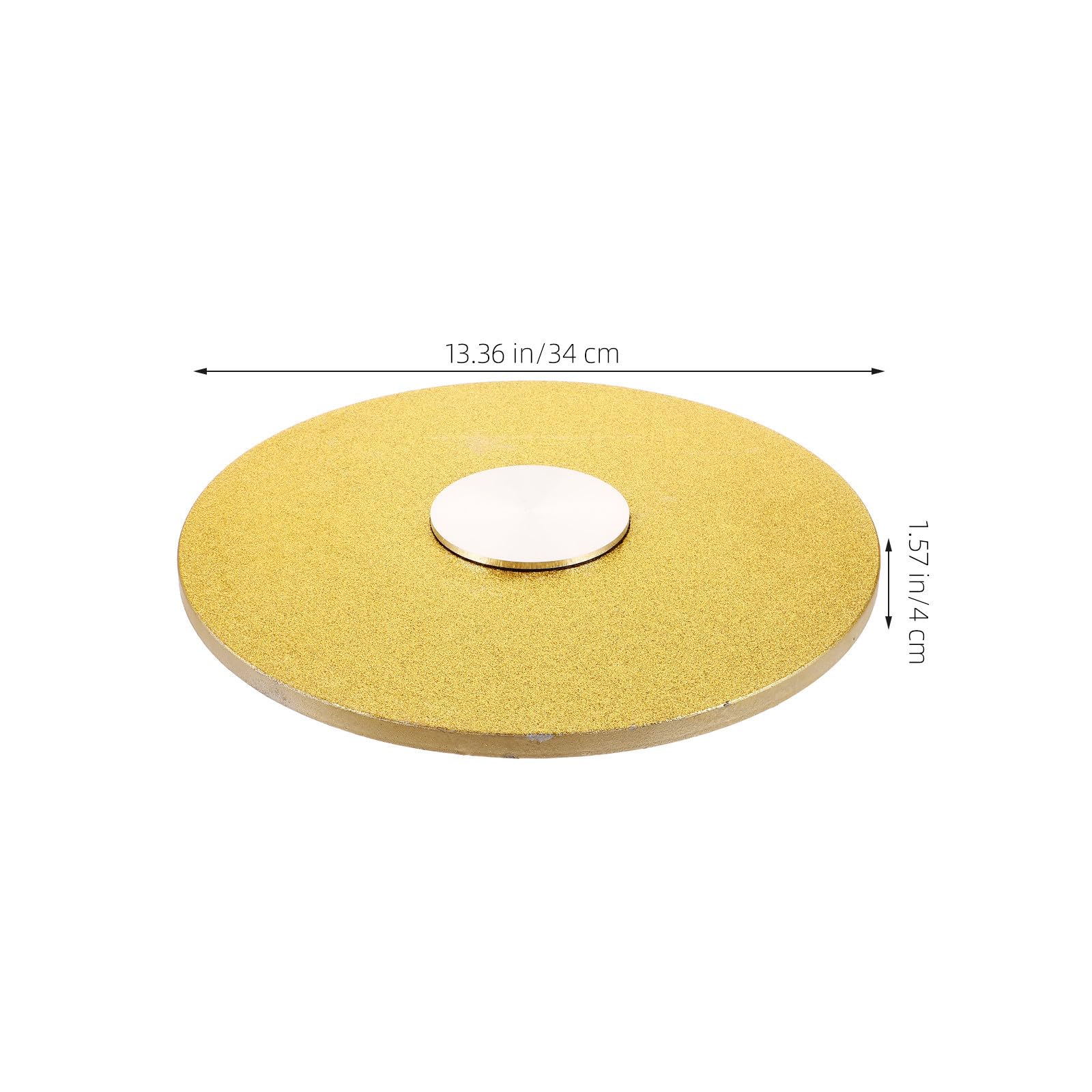 Hochleistungs Drehteller aus Aluminium, Rund, Gold, für Essbereich
