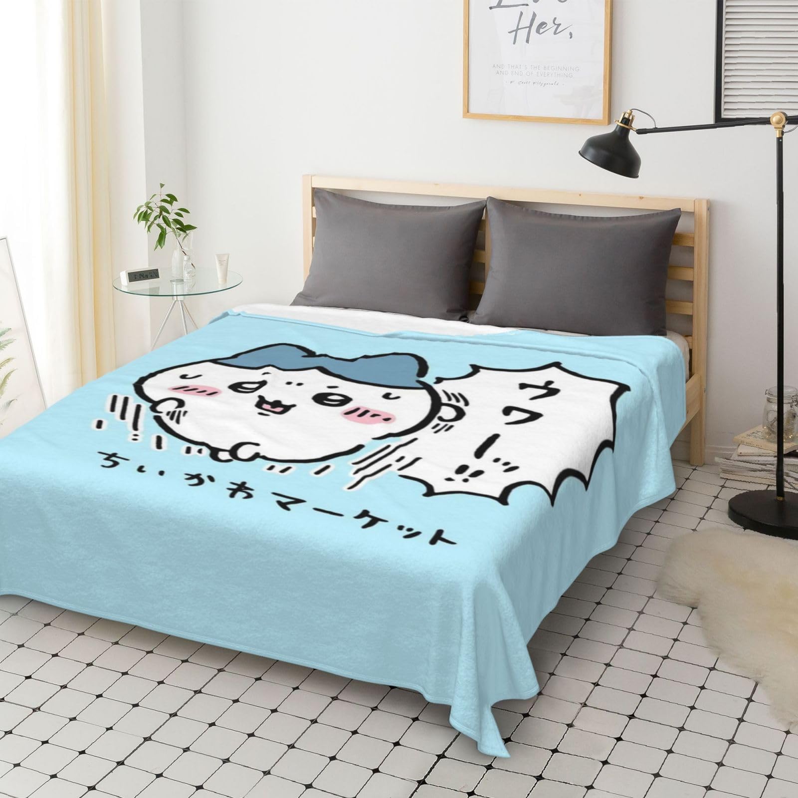 Amazon｜毛布 ちいかわ ハチワレ ブランケット フランネル 大判 超極細