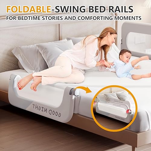 Miniatura 2 de Barandillas para cama de bebé para niños pequeños  Barandilla de cama para cama de tamaño Queen, Matrimonial, King y Twin, tamaño de litera de cuna,