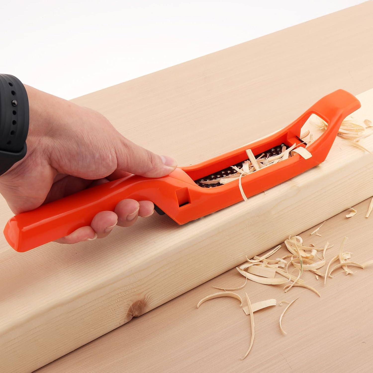 5-1/2" Surform Shaver Second Cut Tooth Mill File Hand Plane for Auto Body Filler/Drywall Rasp/Woodworking (Orange)