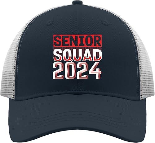 Senior Squad 2024 Sun Hat Baseball Hats for Men Apricot Sun Hat Men Gifts for Women Golf Hats
