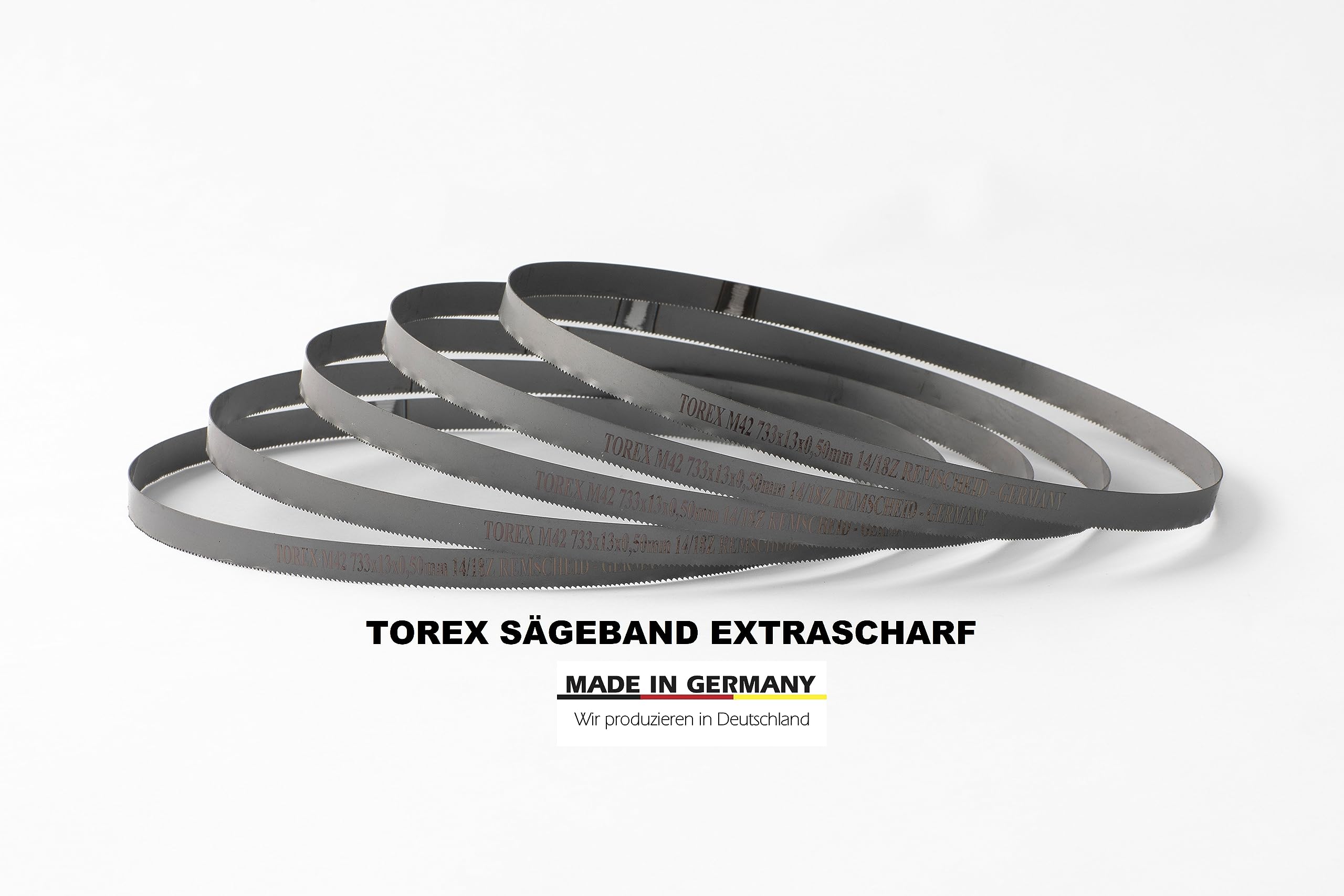 5 cintas de sierra bimetálicas 733 x 13 x 0,5 mm 14/18 ZpZ para sierra de cinta de batería 06012A0400 Bosch GCB 18V-63