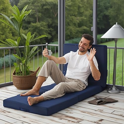 Miniatura 6 de Sleeping Mats for Adults,Memory Foam Camping Folding Pad,Floor Trifold Mattress,Machine Washable Cover,Guest Bed