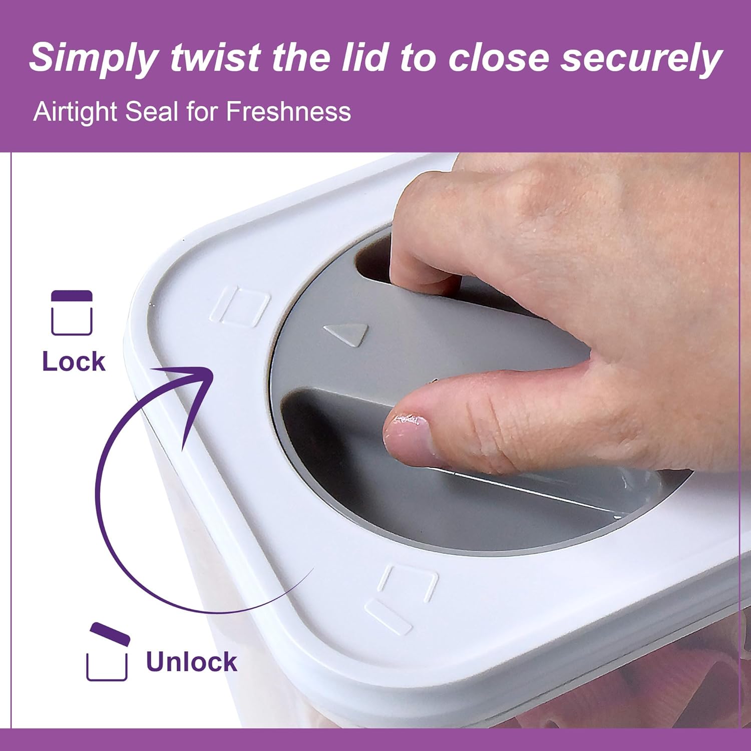 Amazing Abby - Carol - 112-Ounce Acrylic Canister (Set of 3), Plastic Airtight Food Container, Stackable for Pantry Storage, BPA-Free and Shatter-Proof, Perfect for Home and Commercial Use - Image 2