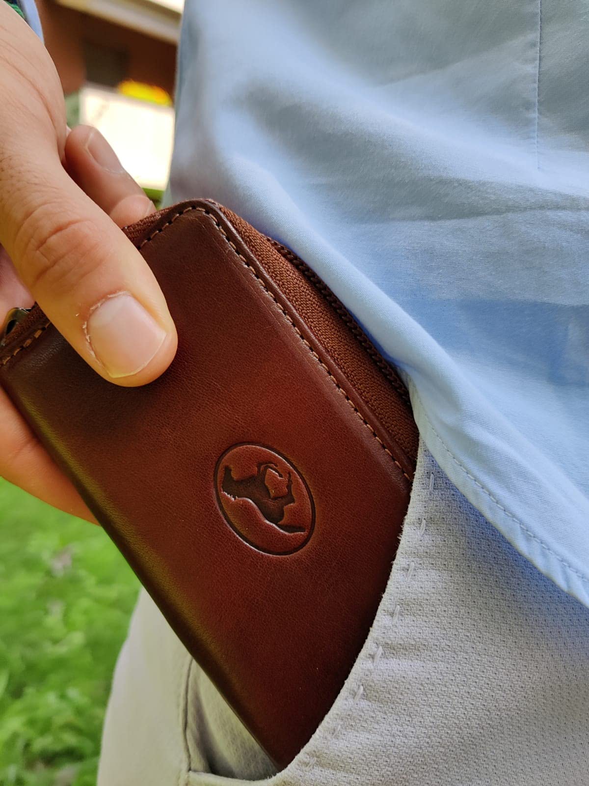 Schlüsseltasche aus Leder mit Münzfach für Männer und Frauen - Hergestellt in Italien